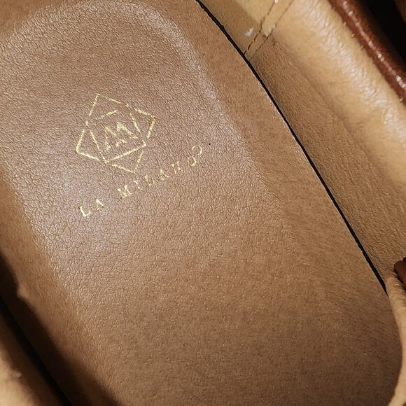 LA MILANO EUC MENS SIZE 8.5 LEATHER SNEAKERS SHOES - Picture 3 of 11